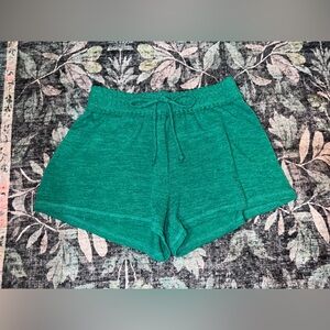 Women's Green Athletic Shorts